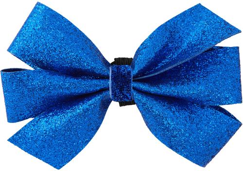 Show full view: Frisco Glitter Dog Collar with Removable Glitter Bow, Blue, LG - Neck: 18-26-in, Width: 1-in slide 4 of 7