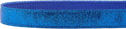 Show full view: Frisco Glitter Dog Collar with Removable Glitter Bow, Blue, XS - Neck: 8-12-in, Width: 5/8-in slide 3 of 7