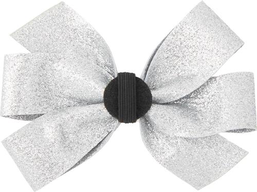 Show full view: Frisco Glitter Dog Collar with Removable Glitter Bow, Gray, LG - Neck: 18-26-in, Width: 1-in slide 5 of 7