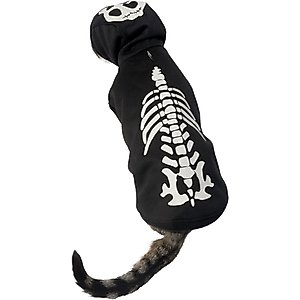 Frisco Glow in the Dark Skeleton Dog & Cat Hoodie Costume, Medium