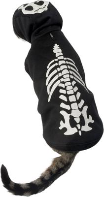 Show full view: Frisco Glow in the Dark Skeleton Dog & Cat Hoodie Costume, Medium slide 3 of 10