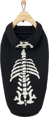 Show full view: Frisco Glow in the Dark Skeleton Dog & Cat Hoodie Costume, Medium slide 4 of 10