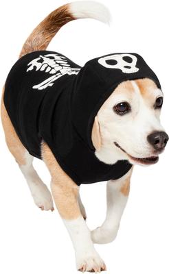 Show full view: Frisco Glow in the Dark Skeleton Dog & Cat Hoodie Costume, Small slide 4 of 11