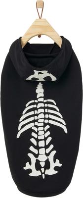Show full view: Frisco Glow in the Dark Skeleton Dog & Cat Hoodie, XXX-Large slide 3 of 9