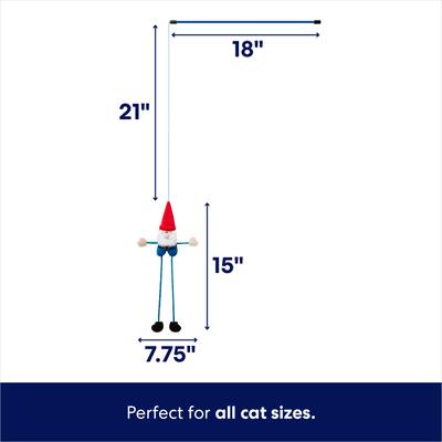 Show full view: Frisco Gnome Teaser Wand Cat Toy with Catnip slide 3 of 7