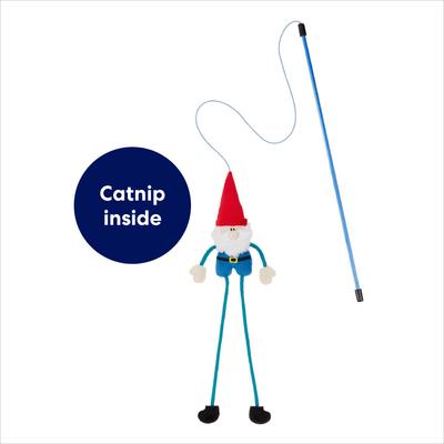 Show full view: Frisco Gnome Teaser Wand Cat Toy with Catnip slide 4 of 7