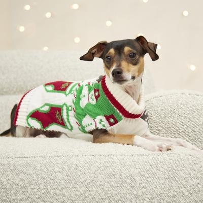 Show full view: Frisco Grandma's Holiday Patchwork Dog & Cat Christmas Sweater, Small slide 7 of 11