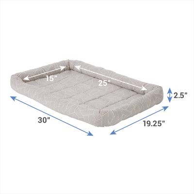 Show full view: Frisco Gray Basket Weave Dog Crate Mat, 30-in slide 3 of 8
