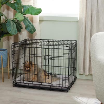 Show full view: Frisco Gray Basket Weave Dog Crate Mat, 30-in slide 7 of 8