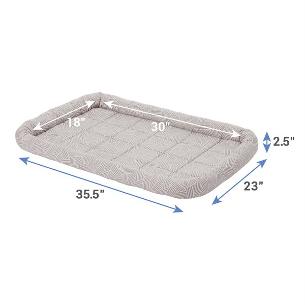 Show full view: Frisco Gray Basket Weave Dog Crate Mat, 36-in slide 2 of 6