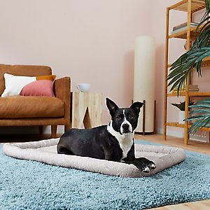 Frisco Gray Basket Weave Dog Crate Mat, 42-in