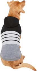 Frisco Gray Striped Dog & Cat Hoodie, Gray Stripe, Medium