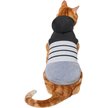 Show in main carousel: Frisco Gray Striped Dog & Cat Hoodie, Gray Stripe, Small slide 3 of 8