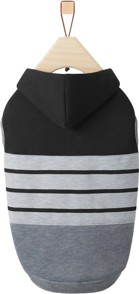 Show full view: Frisco Gray Striped Dog & Cat Hoodie, Gray Stripe, Small slide 4 of 8