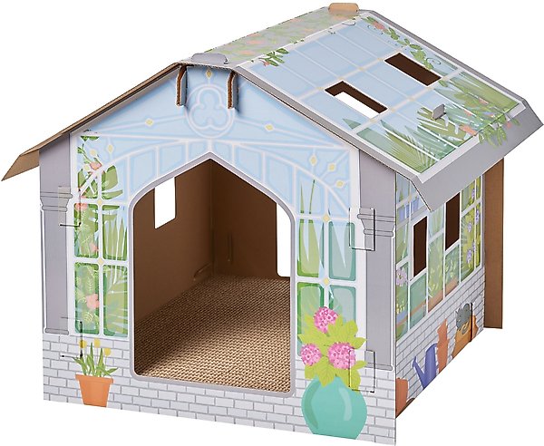 Show full view: Frisco Greenhouse Cardboard Cat House slide 1 of 8