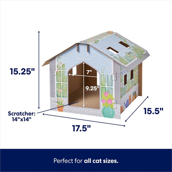 Show full view: Frisco Greenhouse Cardboard Cat House slide 2 of 8