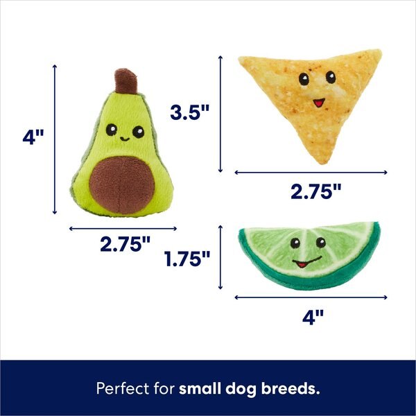 Frisco Guacamole Hide & Seek Puzzle Plush Squeaky Dog Toy Refills