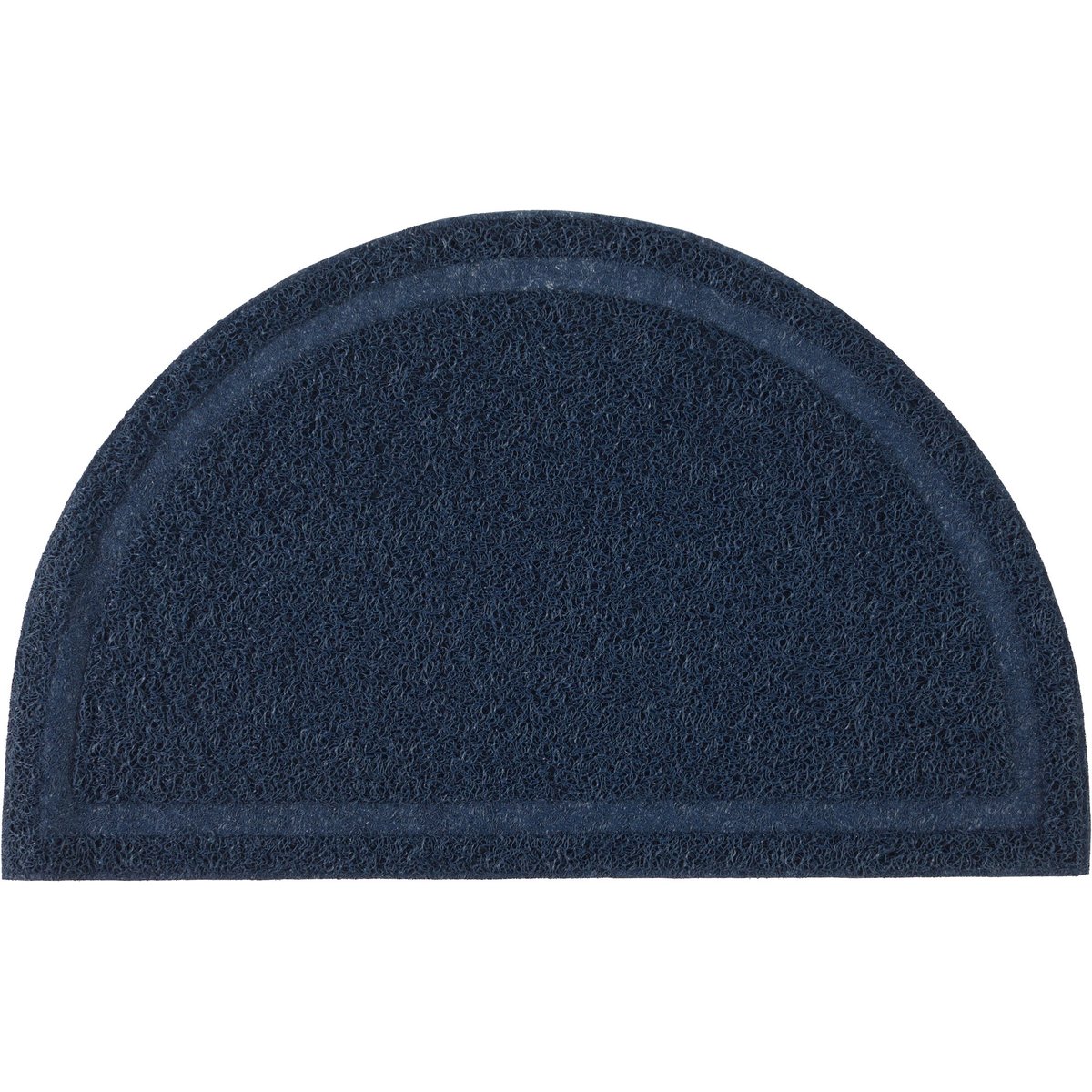Frisco Half Moon Cat Litter Mat, Blue