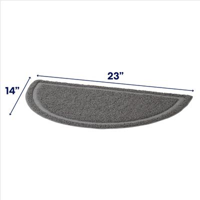 Show full view: Frisco Half Moon Cat Litter Mat, Grey slide 2 of 5