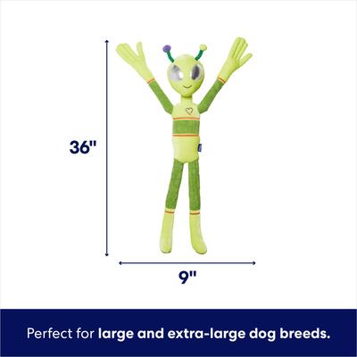 Show full view: Frisco Halloween Alien Wagazoo Plush Squeaky Dog Toy, Extra Long, Large/X-Large slide 2 of 7