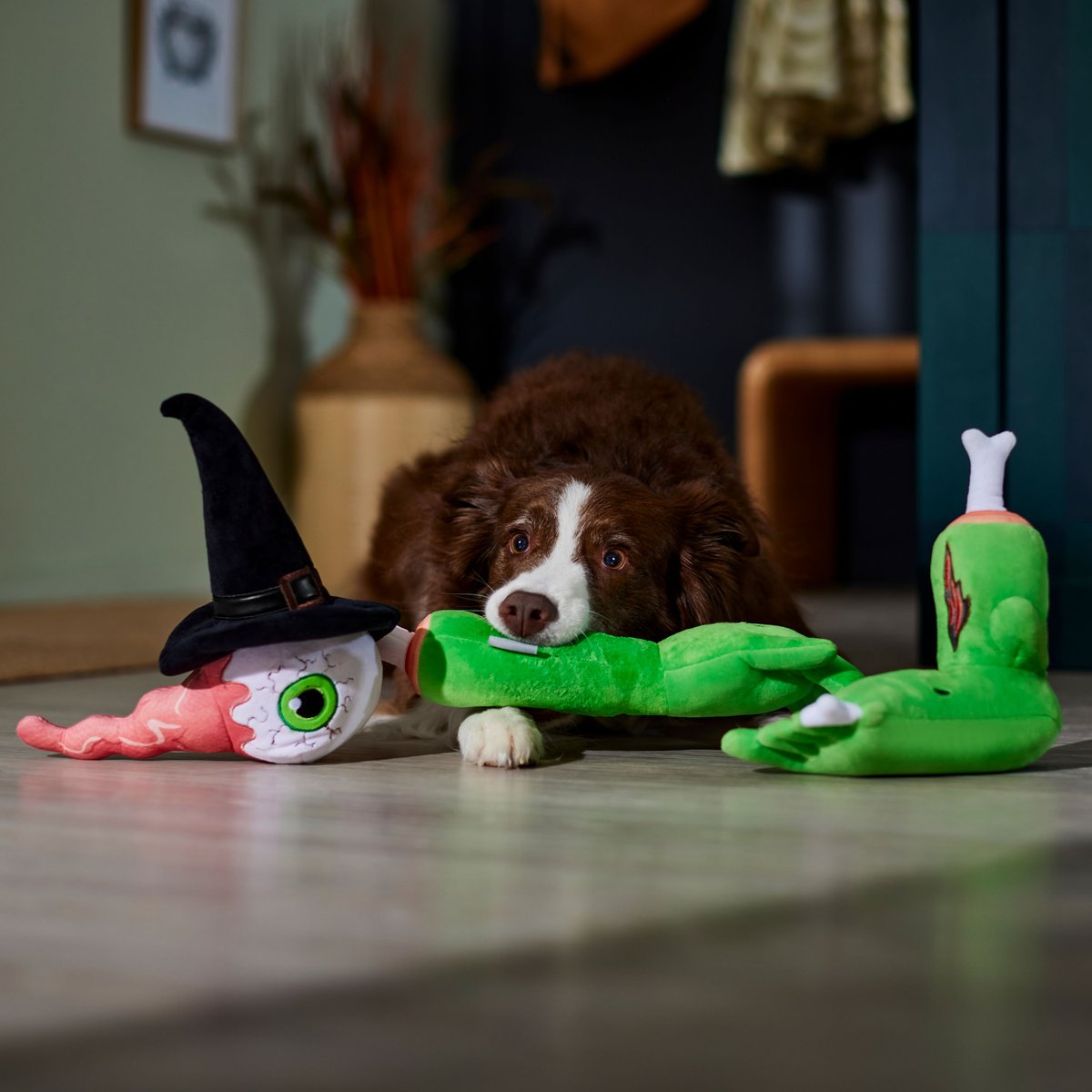 Frisco Halloween Body Parts Plush Squeaky Dog Toy