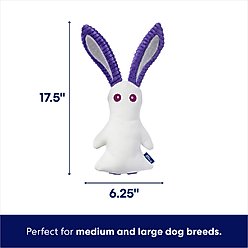 Frisco Halloween Bunny Ghost Plush Squeaky Dog Toy, Medium/Large slide 2 of 5