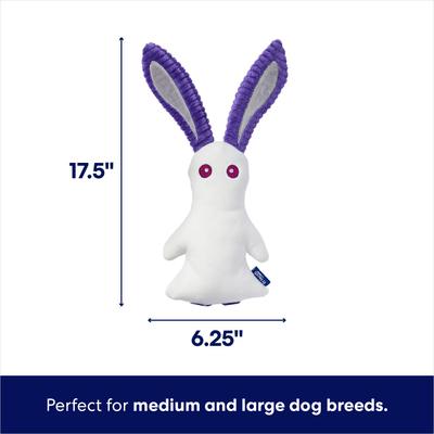 Show full view: Frisco Halloween Bunny Ghost Plush Squeaky Dog Toy, Medium/Large slide 2 of 7