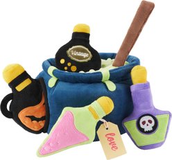 Frisco Halloween Cauldron Hide & Seek Puzzle Plush Squeaky Dog Toy, Medium/Large