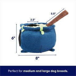 Frisco Halloween Cauldron Hide & Seek Puzzle Plush Squeaky Dog Toy, Medium/Large slide 2 of 6