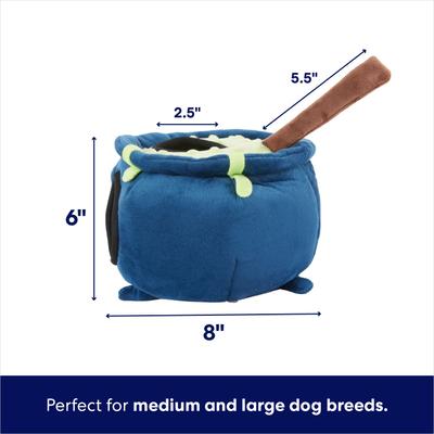Show full view: Frisco Halloween Cauldron Hide & Seek Puzzle Plush Squeaky Dog Toy, Medium/Large slide 2 of 7