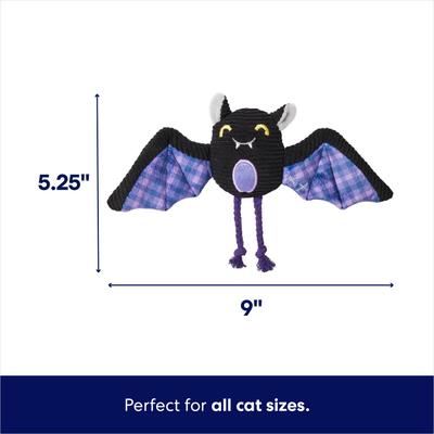 Show full view: Frisco Halloween Cutie Bat Plush Cat Toy with Silvervine & Catnip slide 2 of 5