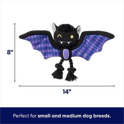 Show full view: Frisco Halloween Cutie Bat Plush Squeaky Dog Toy, Small/Medium slide 2 of 7