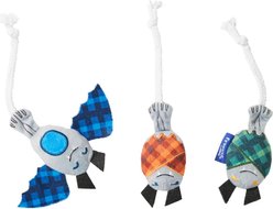 Frisco Halloween Cutie Bats Plush Cat Toy with Catnip, 3 count