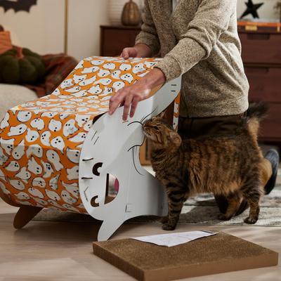 Show full view: Frisco Halloween Cutie Ghost Cardboard Cat House with Catnip slide 4 of 8
