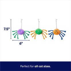 Frisco Halloween Cutie Spiders Plush Cat Toy with Catnip, 3 count slide 2 of 4