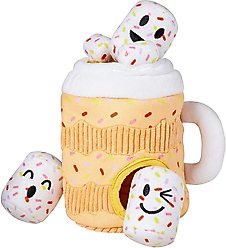 Frisco Halloween Fall Latte Hide & Seek Puzzle Plush Squeaky Dog Toy, X-Small/Small