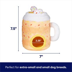 Frisco Halloween Fall Latte Hide & Seek Puzzle Plush Squeaky Dog Toy, X-Small/Small slide 2 of 6