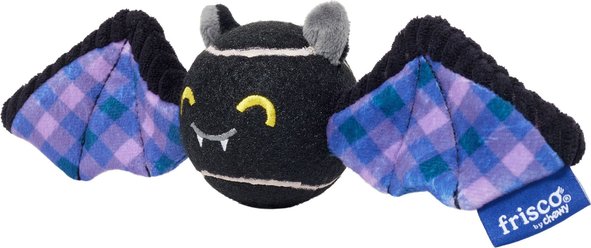 Frisco Halloween Bat Fetch Squeaky Tennis Ball Dog Toy, Large