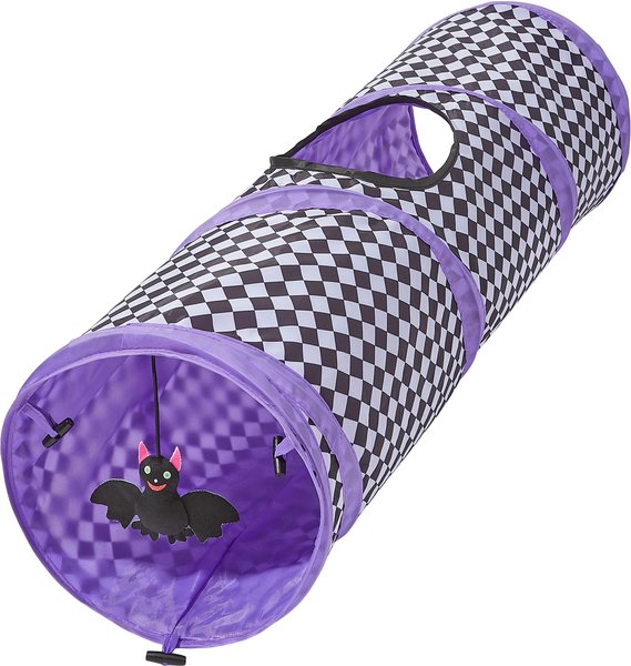 Frisco Halloween Foldable Play Tunnel Cat Toy with Silvervine & Catnip
