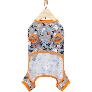 Frisco Halloween Ghost, Bat, Pumpkin, and Witch Patterned Dog & Cat Jersey PJs, Small