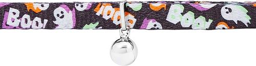 Show full view: Frisco Halloween Ghost Cat Collar, 8 to 12-in neck, 3/8-in wide slide 3 of 6