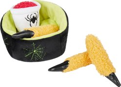 Frisco Halloween Haunted Mozzarella Sticks Plush Cat Toy with Catnip, 4 count
