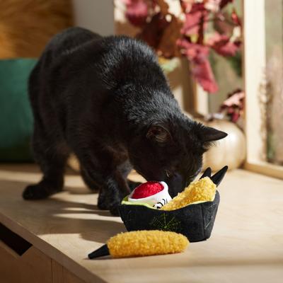 Show full view: Frisco Halloween Haunted Mozzarella Sticks Plush Cat Toy with Catnip, 4 count slide 4 of 7