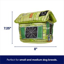 Frisco Halloween Haunted Shack Hide & Seek Puzzle Plush Squeaky Dog Toy, Small/Medium slide 2 of 6
