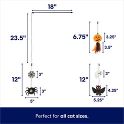 Frisco Halloween Interchangeable Teaser Wand Cat Toy with Catnip, 3 count slide 2 of 4