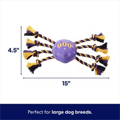 Frisco Halloween Magical Spider Plush with Rope Squeaky Dog Toy, Large slide 2 of 5