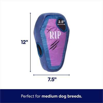 Show full view: Frisco Halloween Mummy & Coffin Hide & Seek Puzzle Plush Squeaky Dog Toy, Medium slide 3 of 9