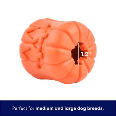 Show full view: Frisco Halloween Pumpkin Rubber Treat Dispenser Dog Toy, Medium/Large slide 3 of 9