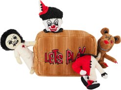 Frisco Halloween Scary Toy Box Hide & Seek Puzzle Plush Squeaky Dog Toy, Medium