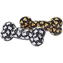 Frisco Halloween TPR Bone Squeaky Dog Toy, Candy Corn & Ghosts, Medium/Large, 2 count